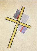 Laszlo Moholy-Nagy yellow cross q.7 oil painting reproduction
